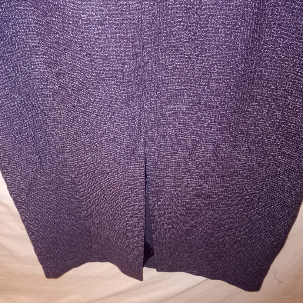 Jessica Howard Purple 2 Piece Dress Set Jacket Blazer‎ Sheath Midi Size 8